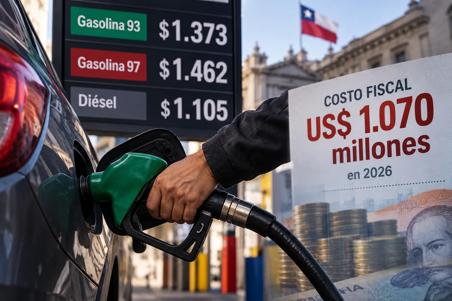 Chile gastó más de US$ 1.000 millones para contener el aumento de los combustibles