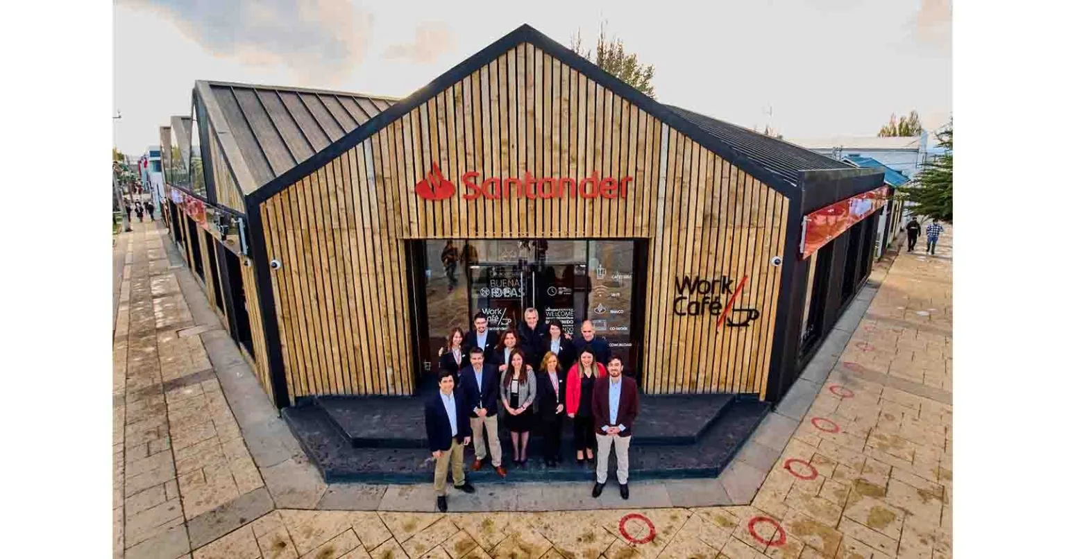 El Banco Santander inauguró un Work Café en Puerto Natales