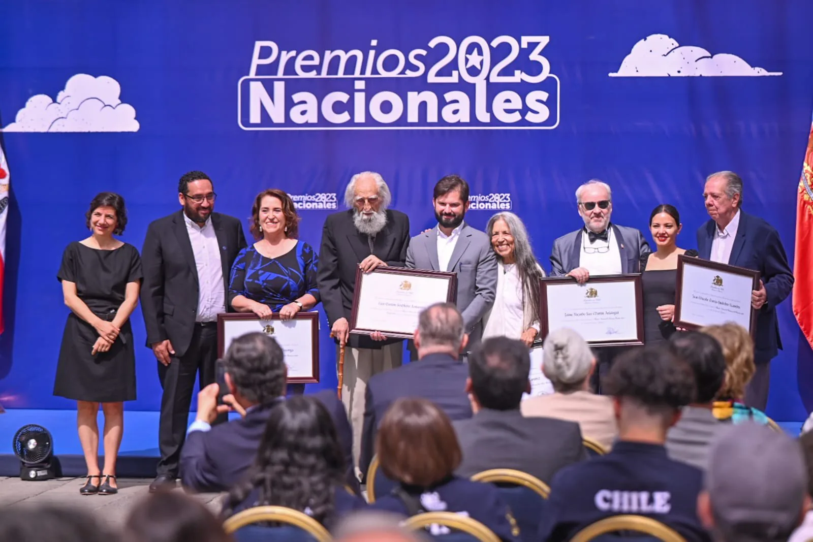 Presidente Boric lidera ceremonia de entrega de Premios Nacionales 2023