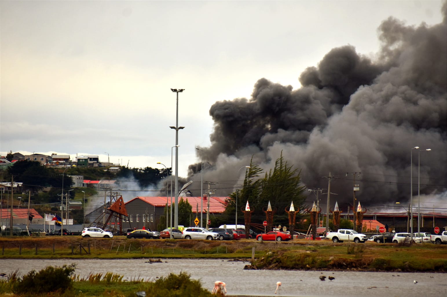 Duro golpe para la industria salmonera tras voraz incendio que destruyó planta de procesamiento Entrevientos