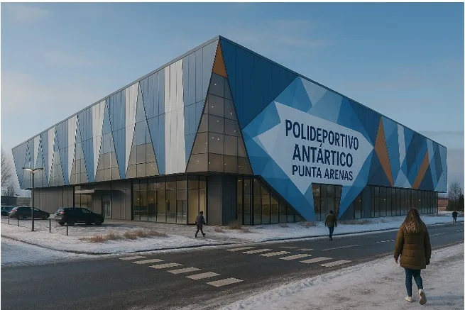 Comienza el diseño de futuro Polideportivo Antártica Chilena que tendrá aforo de 5 mil personas
