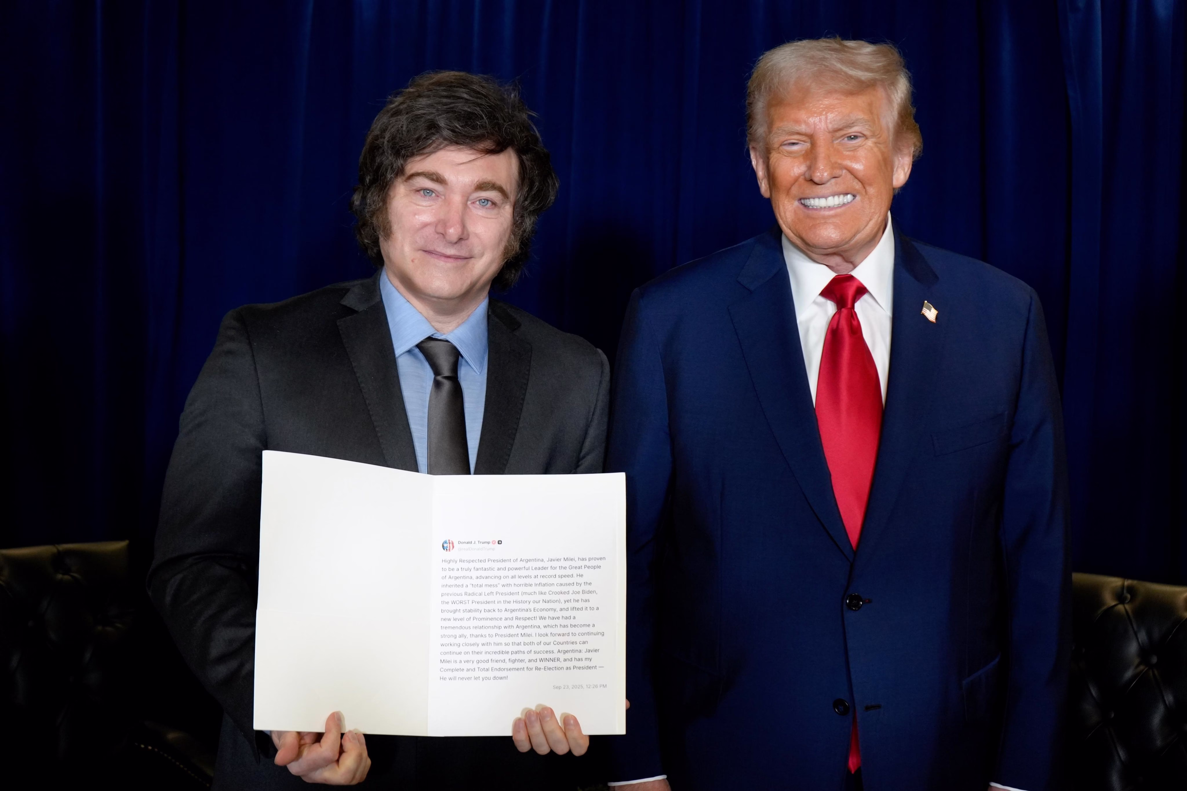 La administración Trump otorgará un crédito de US$ 20.000 millones a la Argentina (Por Claudio Andrade)