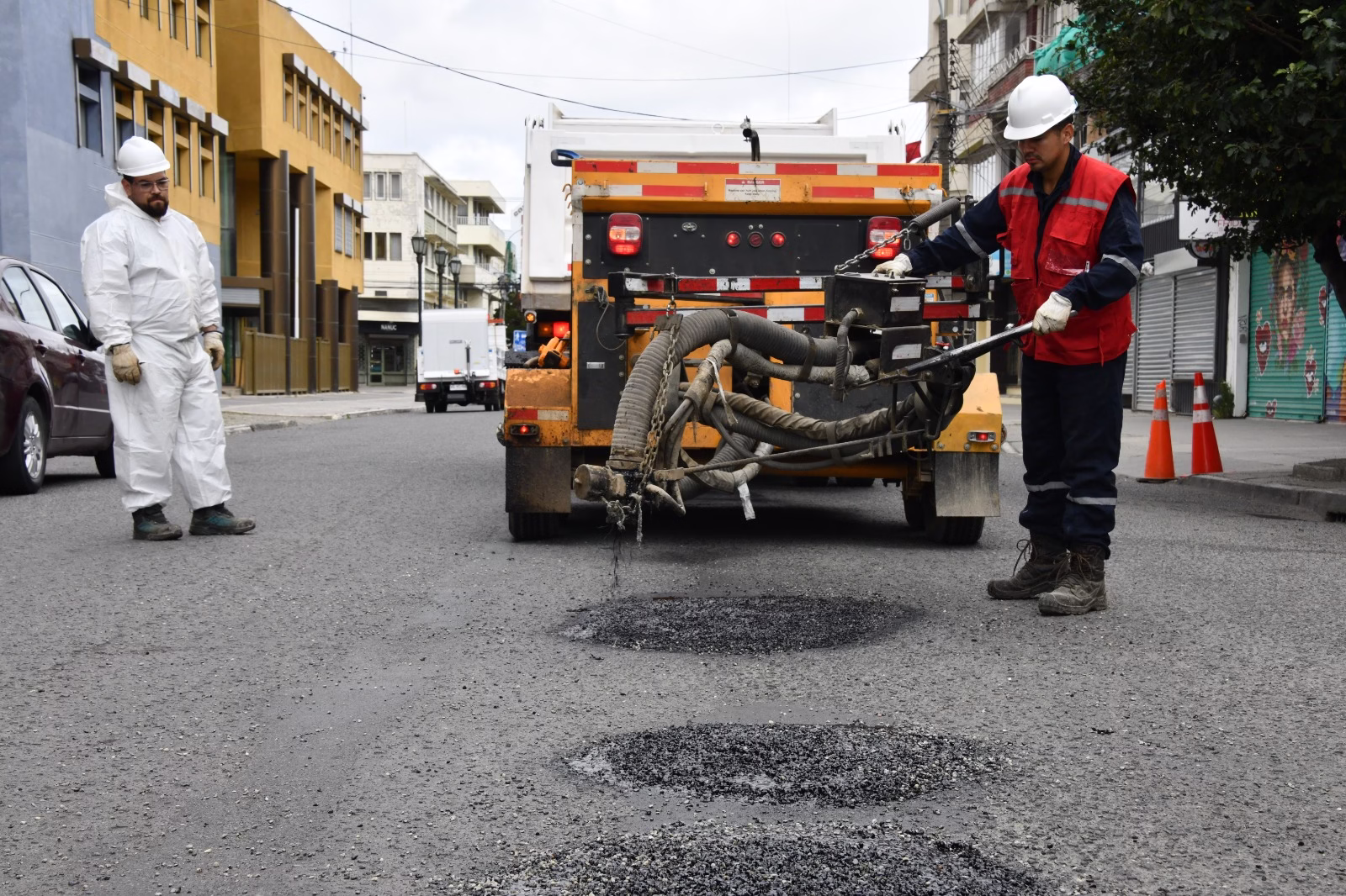 Municipio alcanza el 80% de avance en plan de bacheo urbano