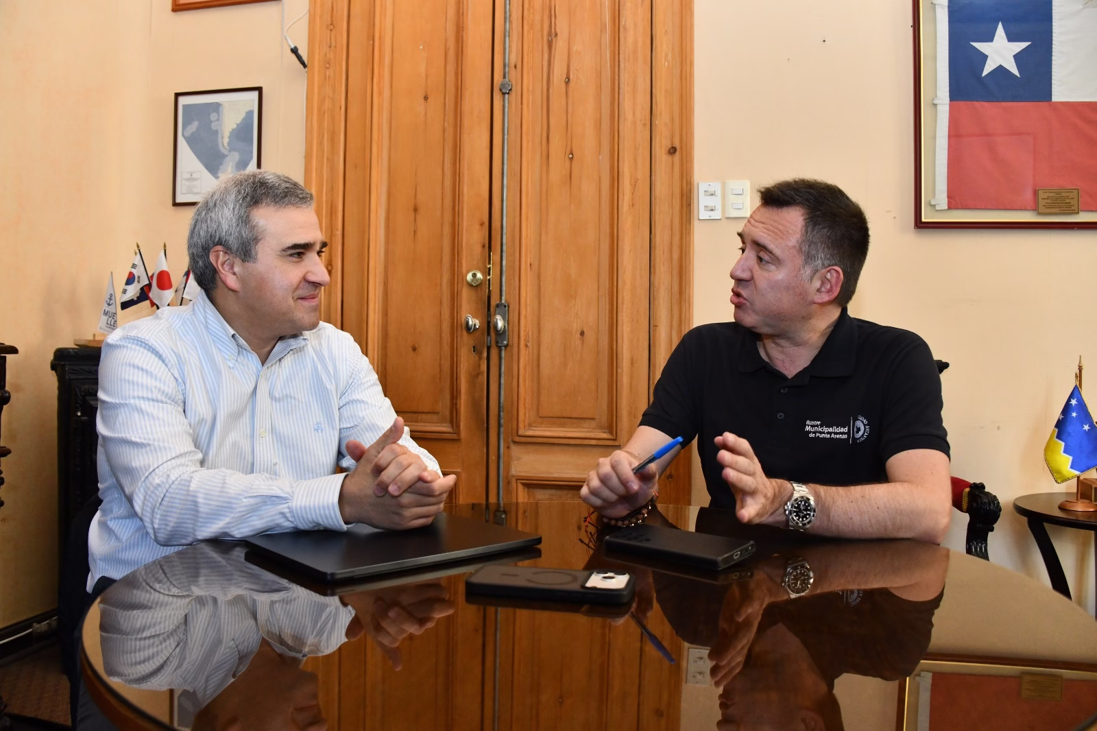 Chile por Chile: Municipio y Tabsa se reunieron para analizar conectividad y proyección logística