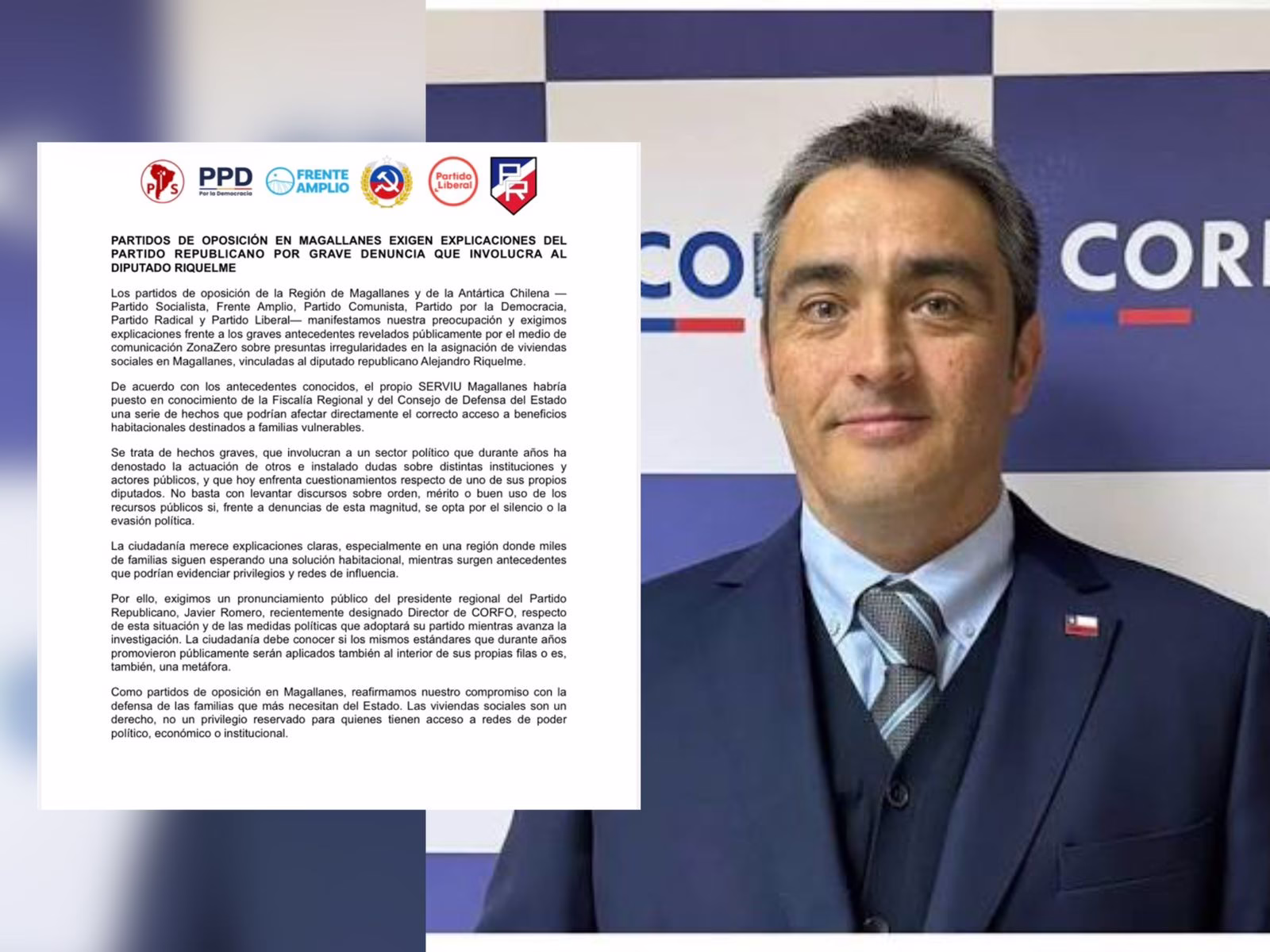 Oposición exige explicaciones al Partido Republicano por grave denuncia que involucra a Riquelme